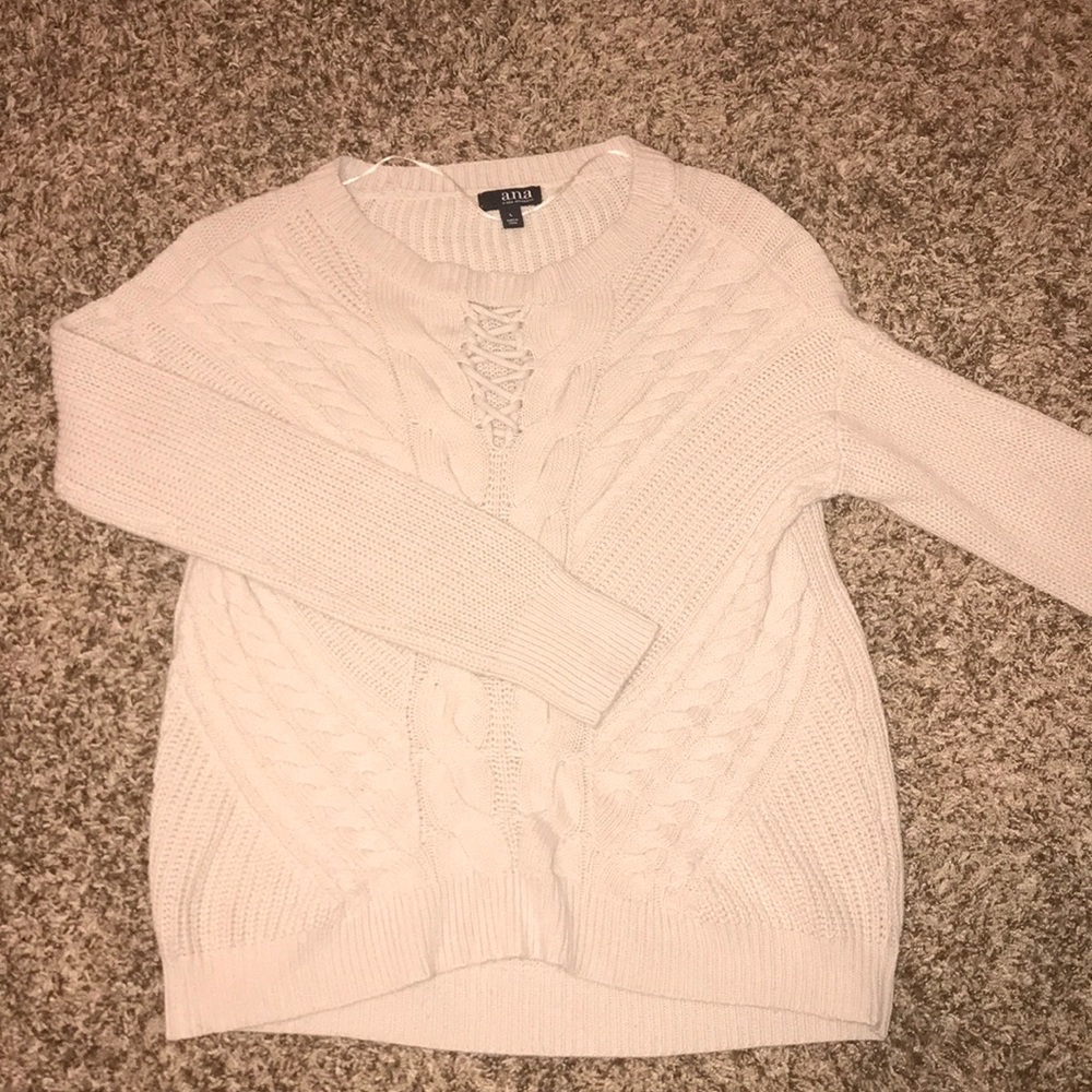 Cream knit sweater